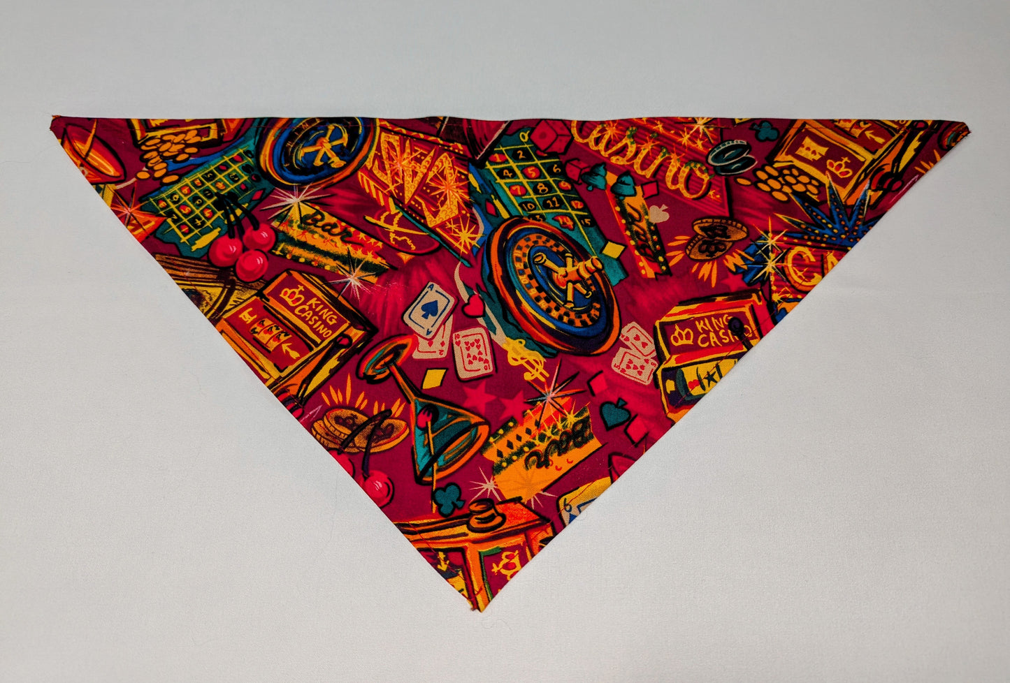 Las Vegas Casino Theme Bandana Red