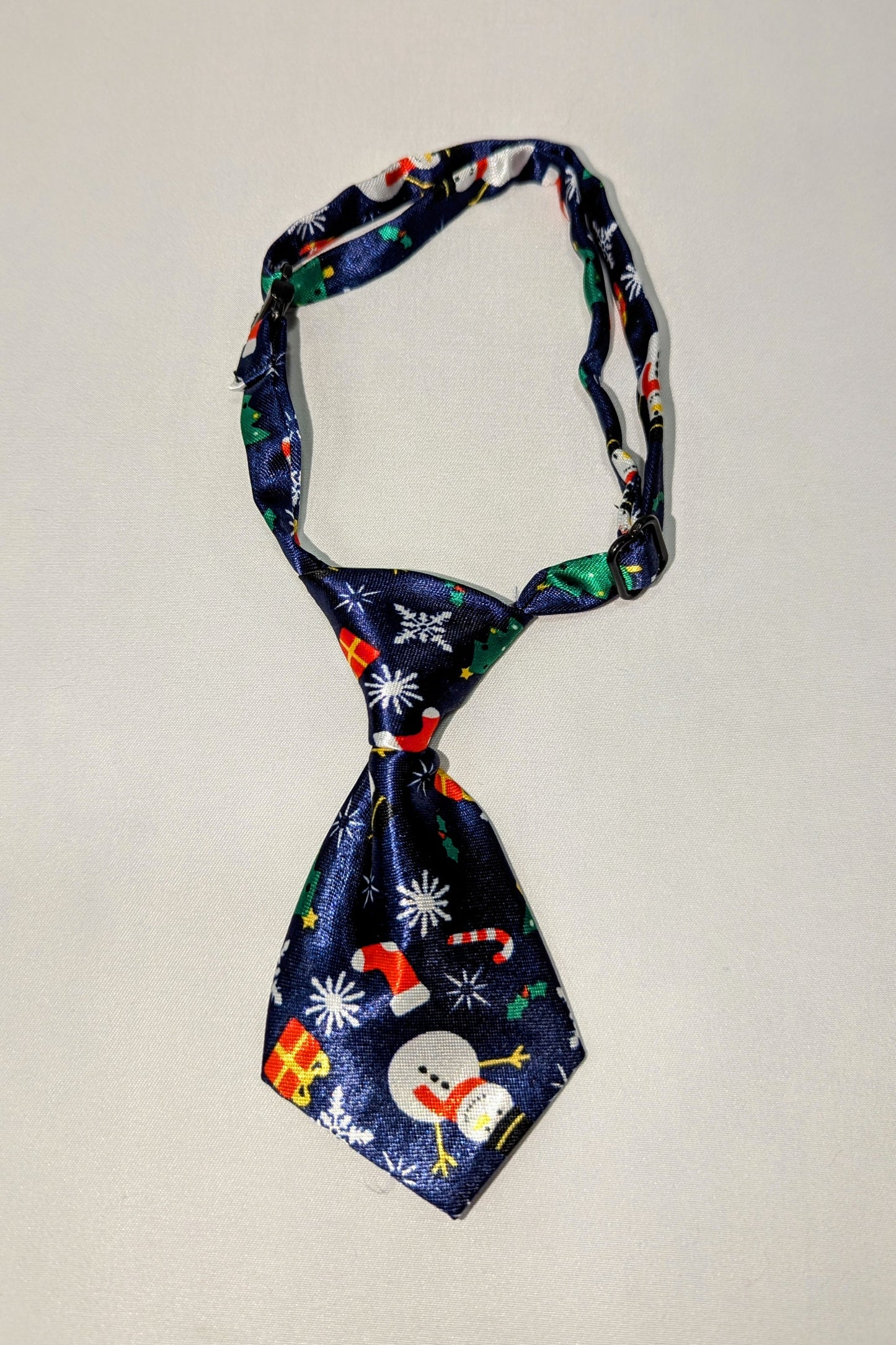 Christmas Blue/Snowman Tie