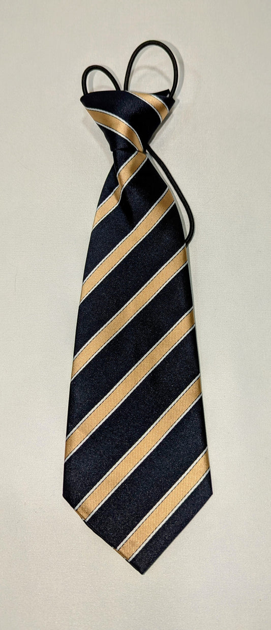 Blue w/Gold Stripe Tie